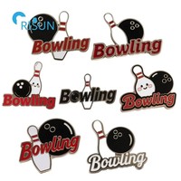 Épingles de revers, badges et broches personnalisés avec vos propres motifs, en émail souple ou dur, sur le thème du bowling et des jeux sportifs, épingles de bowling en émail personnalisées