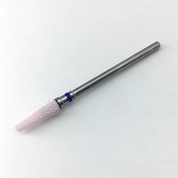 Embouts de ponceuse à ongles professionnels en céramique coniques, lime à ongles acrylique, embout de ponceuse en forme de flamme pour le nail art, la manucure, le gel, les cuticules, pour débutants