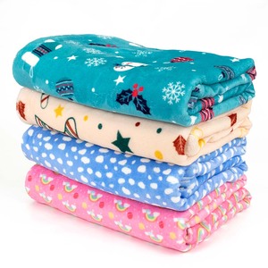 بطانية فاخرة مخصصة للحيوانات الأليفة مطبوعة من الصوف الناعم، بطانية سفر فاخرة للكلاب من الفلانيل الناعم - Product Image 3