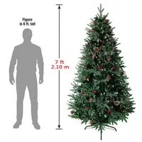 2022 nuovo albero 5ft 6ft 7ft 8ft 9ft 10ft misto PVC PE materiale albero di natale 5ft 6ft 7ft 8ft 9ft 10ft con luce