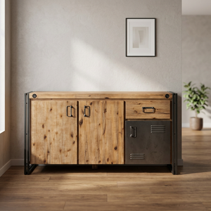 Mueble Industrial de estilo Retro para sala de estar, mueble de diseño rústico - Product Image 1