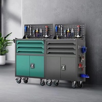 Chariot multifonctionnel pour outils de réparation automobile Armoire à outils d'atelier de conception moderne avec rangement pour la réparation de pièces de quincaillerie