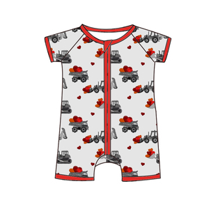 Romper Anak Bahan Bambu/Spandex untuk Anak Laki-laki Perempuan Balita Pakaian Motif Hewan Ritsleting Dua Arah Grosir Kotak Kejutan Yilei - Product Image 3