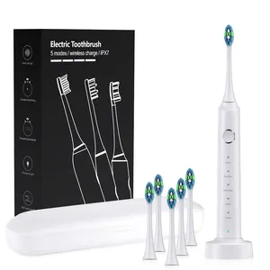 Electric Toothbrush Manufacturer OEM Rechargeable Smart Wireless Rechargeable Toothbrush For Adult Sonic Electric Toothbrush