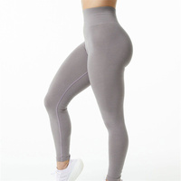 Grosir Sisi Jacquard Legging Mulus Wanita Gym Kebugaran Elastis Celana Yoga Pinggang Tinggi Activewear Keringat Bukti Legging Ketat