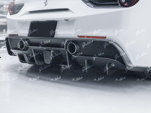Tùy chỉnh OEM 488 Gtb Spider khuếch tán phía sau Spoiler khô sợi Carbon cuối cùng trọng lượng nhẹ xe sợi carbon khuếch tán phía sau - Product Image 2