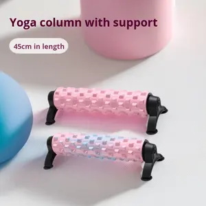Rouleau de massage en mousse EVA ABS 45 cm avec support, pour relaxation musculaire et soutien automatique à picots, <span class=keywords><strong>colonne</strong></span> de yoga - Product Image 3