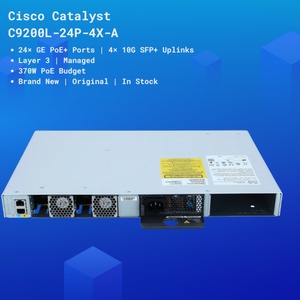 For Cisco <b>Catalyst</b> 9200L 24-Port Layer 3 PoE+ Network Managed Ethernet Switches C9200L-24P-4X-E with QoS Function 4x SFP+ Ports - Product Image 2