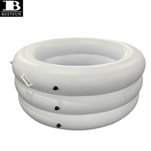 Piscine de naissance gonflable blanche en PVC épaissie avec poignées baignoire <span class=keywords><strong>d</strong></span>'accouchement à <span class=keywords><strong>eau</strong></span> ronde gonflable intérieure pour usage domestique ou clinique - Product Image 4