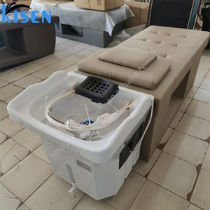 Sillón de Lavado de Cabello Profesional Kisen para Salón, con Masaje, Terapia de Agua para la Cabeza, Tanques de Almacenamiento y Circulación - Product Image 3