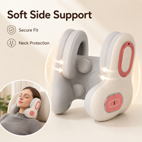 Masseur de cou sans fil portable en forme de U avec fonction de chaleur et de vibration pour les employés de bureau, à la maison ou en voyage