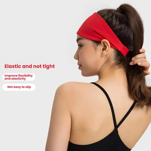 Women's Party Gift Nylon Widened Sports <b>Headband</b> Elastic <b>Makeup</b> <b>Headband</b> Absorption Anti-Slip Yoga Headscarf Party Gift - Product Image 5