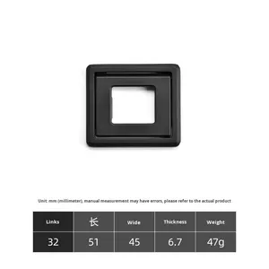 Modern Minimalist Zinc Cabinet Handle Concealed Drawer with No-Drill Invisible Flush Mount for <b>Bedside</b> <b>Table</b> or Wardrobe - Product Image 6