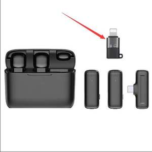 Sistema DE MICRÓFONO INALÁMBRICO estilo de collar profesional que transmite grabación de video corta, micrófono Vlog de grabación de cuello abatible - Product Image 6