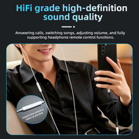 Chip DAC Hi-Fi USB C ke Adaptor Audio 3.5mm Kabel Aux Tipe C ke Jack Headphone Hi-Res untuk iPhone 16 17 Samsung S25 S26