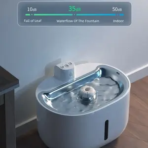 Dispensador de agua inalámbrico inteligente para perros y gatos de 3 L, alimentador con control por aplicación, fuente de agua automática para mascotas con monitor de aplicación