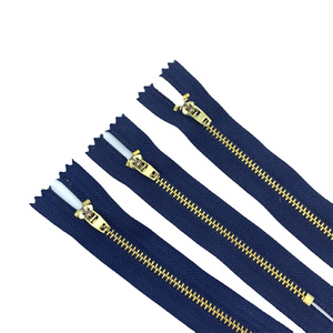 Ruban de fermeture à glissière en métal en laiton de haute qualité SAS personnalisé #3 fermeture à glissière pour jeans et autres accessoires de vêtement - Product Image 6