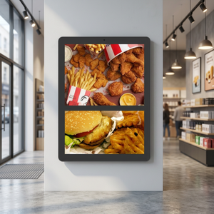 OEM Commercial 10.1 Inch Dual Screen Android Advertising Display Wall Mount Digital Signage Tablet for Retail - Product Image 1