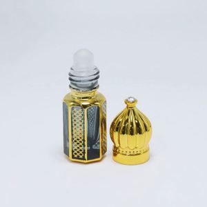 New Design Clear 2ml/3ml/5ml/10ml Customizable Empty <b>Attar</b> Arabian Oil <b>Perfume</b> Glass Bottles Plastic Screw-Cap Screen Printing - Product Image 4