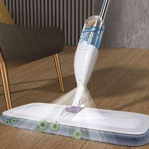 Beeman干湿平拖把用于硬木层压木质陶瓷超细纤维手动自拧器可重复使用的地板清洁喷雾 - Product Image 2