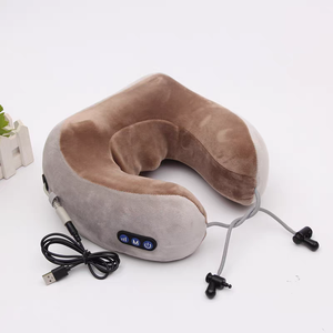 OEM/ODM bantal pemanas berbentuk U nirkabel pemijat leher getar elektrik rumah bantal pijat leher - Product Image 4