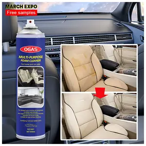 Ogas – mousse nettoyante polyvalente pour l'entretien de la voiture, spray de protection pour l'intérieur, produits d'entretien et de nettoyage de la voiture, échantillon gratuit