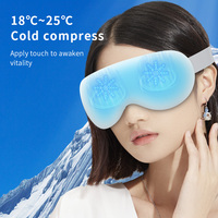 Appareil de massage oculaire portable vibrant par acupression, avec compresses chaudes et froides, pour soulager les yeux à la maison/au bureau