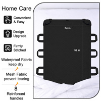 Tapis de positionnement patient robuste, drap de transfert hospitalier, couverture de levage et de déplacement 34x52in Springseaon H102