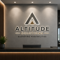 Exhibidores de Acrílico PMMA Personalizados, Letreros Flotantes con Logotipo 3D para Tiendas, Oficinas y Estudios, Placa de Identificación Comercial