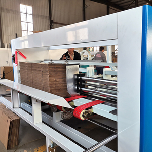 <strong>Automatic</strong> Box And Making Carton Folding Gluing Corrugated Folder Gluer <strong>Machine</strong> - Product Image 4