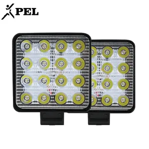 Luz led de trabalho de carro, luz de led de alta potência 12v-80v 16leds 48w de alta qualidade