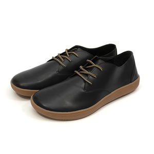 Logo doganale flessibile Zero goccia vegana in pelle da <span class=keywords><strong>uomo</strong></span> con punta larga da <span class=keywords><strong>uomo</strong></span> a piedi nudi minimalismo <span class=keywords><strong>scarpe</strong></span> da ufficio allacciate - Product Image 1