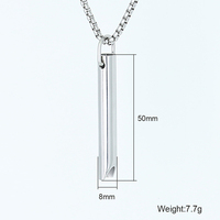 Collier personnalisé en acier inoxydable, pour la méditation, la respiration, le soulagement du Stress, la déclaration, l'anxiété, vente en gros