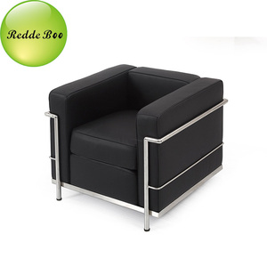 Sofá Seccional Minimalista Nórdico Italiano, Silla de Cuero de Lujo Individual, Doble o Combinada para Sala de Estar/Oficina - Product Image 6