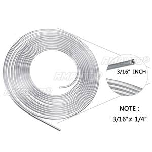 Tuyau en spirale de 7,62 m (25 pi) en cuivre nickelé pour frein, diamètre extérieur 3/16 po, tube de conduite argenté en zinc - Product Image 3
