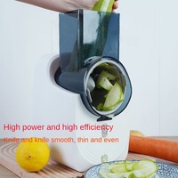 Multifunctionele Elektrische Groentesnijder & Salade Machine Thuis Keuken Stalen Mes Gereedschap