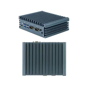 Professional Industrial Mini Pc Win7 Xp Linux Fanless Embedded Computer with Integrated I/O Fanless Mini PC