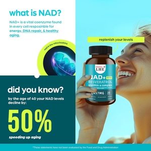 Suplemento NAD de Alta Calidad con Té Verde y Astaxantina para Mujeres y Hombres, Apoyo Energético, Suplemento Antienvejecimiento, Cápsulas de NAD - Product Image 4