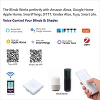 Persianas Enrollables Zebra Blackout Modernas Motorizadas Automáticas con Control por App Wi-Fi Compatibles con Google y Alexa