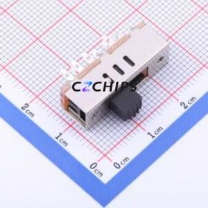 SS-23F20-G050 Slide Switch Through hole Component (THT) Switch Rectangle Pin Header Solder Tab 24mm 8mm - Product Image 1