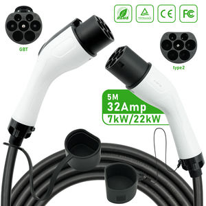 Senhao Nieuwe Type 2 naar GBT EV-laadkabel 5m 32A 7KW Snelladen voor elektrische auto's IEC62196 GB/T Wit/Zwart - Product Image 1