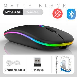 Souris sans fil 2,4 G Souris de jeu rechargeable RGB pour ordinateur portable PC - Product Image 2