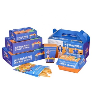 Caja de Hamburguesas Desechable Personalizada para Comida Rápida con Laminación Mate, Reciclable y Plegable para Pollo Frito y Papas <span class=keywords><strong>Fritas</strong></span> de McDonald's - Product Image 1