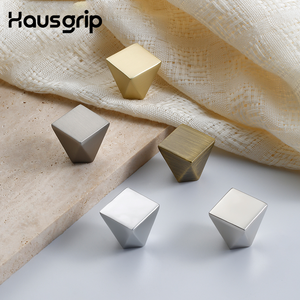 Ручки для шкафов Hausgrip из цинкового сплава с геометрическим алмазным узором, одноточечные ручки-кнопки для ящиков, фурнитура для кухонной мебели, ручки для гардероба - Product Image 5