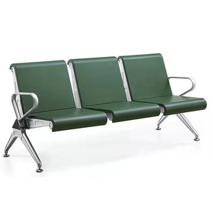 Sillas de espera Ssyou de 5 plazas, azules, con reposabrazos, para aeropuerto, estación, hospital - Product Image 3