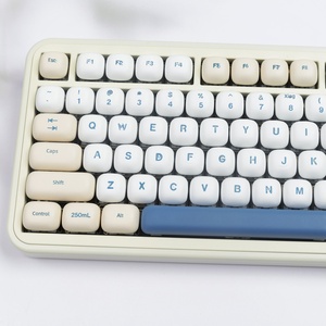 <span class=keywords><strong>Keycaps</strong></span> <span class=keywords><strong>GMK</strong></span> Soy Milk, profil arrondi, design adorable, compatibles avec la sublimation par transfert thermique, universels pour les configurations MU68, Fire68, 98, 99, 104, 108 - Product Image 4