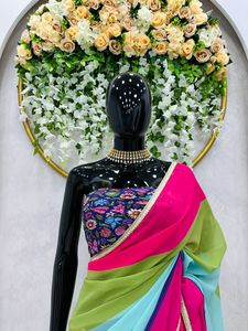 Qualité standard Nouveau Tenue de Soirée Élégante Magnifique Saree pour Femmes Disponible au Prix de Gros pour l'Exportation - Product Image 4