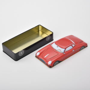 Fabricante al por mayor estilo moderno caja de lata de Metal coleccionable coche 3D forma recuerdo Mini maleta impresión Offset para vacaciones - Product Image 1