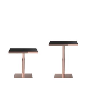 Modern Luxury Stainless Steel Rose Gold Chrome-Plated Commercial Restaurant Dining <b>Table</b> Base for <b>Kitchen</b> Mall & Hotel Use - Product Image 5