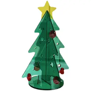 Tùy Chỉnh Cổ Điển Acrylic Cây Giáng Sinh Hiện Đại Acrylic Đồ Trang Trí Cây Giáng Sinh Trang Trí Cho Lễ Hội Mùa Đông